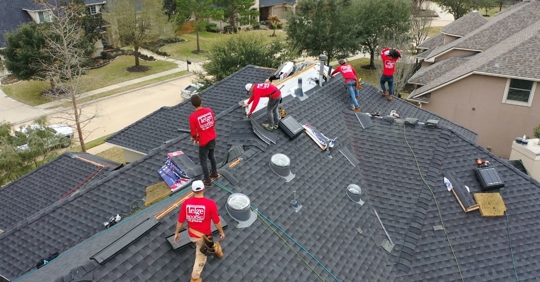 contractors working on roof